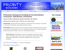 Tablet Screenshot of probitybuilders.com